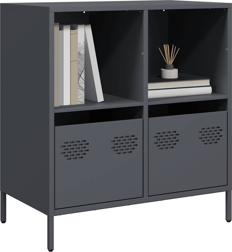 vidaXL vidaXL Szafka, antracytowa, 68x39x73,5 cm, stal walcowana na zimno