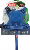 Szelki dla psów - Zolux Szelki ze smyczą automatyczną Easyride XL niebieskie - miniaturka - grafika 1