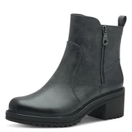 Kozaki damskie - Marco Tozzi Damskie botki Zip+Slip 2-25430-43 modne kozaki, DK.Grey, 41 EU, Dk Grey, 41 EU - miniaturka - grafika 1