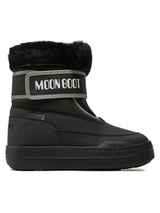 Moon Boot Śniegowce Junior Park Strap 80D3440030 Czarny - Buty dla chłopców - miniaturka - grafika 1