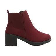Botki damskie - Vices T123-453-w.red czerwone - miniaturka - grafika 1