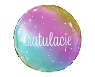 Balony i akcesoria - Balon foliowy Gratulacje - Godan - miniaturka - grafika 1