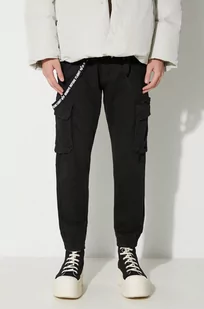 Alpha Industries spodnie męskie kolor czarny - Spodnie męskie - miniaturka - grafika 1