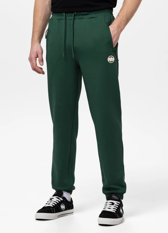 Spodnie sportowe PIT BULL OLDSCHOOL SMALL LOGO zielone (bottle green)