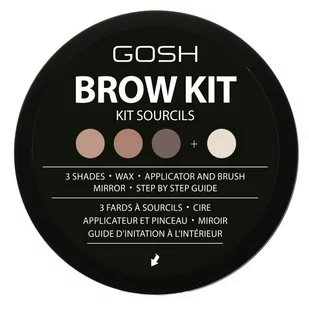 GOSH GOSH Brow Kit zestaw do stylizacji brwi - Akcesoria i kosmetyki do stylizacji brwi - miniaturka - grafika 4