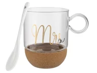 Kubki - Fl1 KUBEK SZKLANY NA KORKOWEJ PODSTAWCE MRS 240 ML 30R-KUB-240/2402 - miniaturka - grafika 1