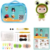 Pasmanteria - Zestaw do szydełkowania instrukcja szydełko włóczka gotowy projekt lalka - miniaturka - grafika 1