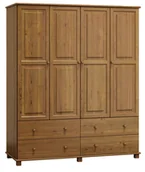 Szafy - Szafa sosnowa 4D nr6 S180 dąb - miniaturka - grafika 1