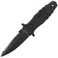 Noże - Nóż nurkowy Fox Tactical Elementum Dagger PP+TPE Black, Black Blade (FX-647 S) - miniaturka - grafika 1