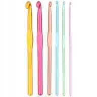 Pasmanteria - ZESTAW SZYDEŁEK SZYDEŁKA 6SZT DO SZYDEŁKOWANIA - miniaturka - grafika 1