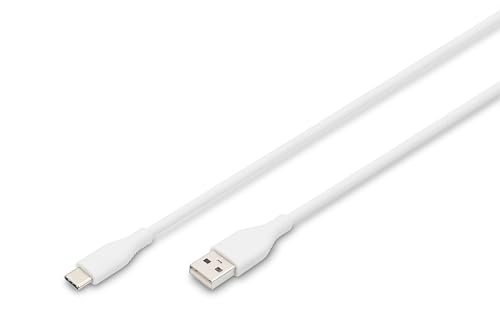 DIGITUS Kabel przyłączeniowy USB 2.0 typ C-A silikonowy M/M 1m w