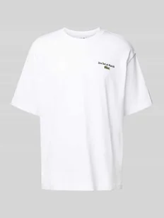 T-shirt o luźnym kroju z czystej bawełny - Koszulki męskie - miniaturka - grafika 1