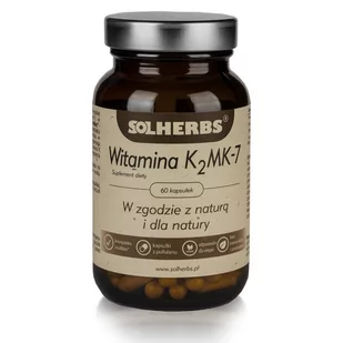 SOLHERBS (suplementy) WITAMINA K2 MK7 60 KAPSUŁEK (200 mcg) - SOLHERBS - Suplementy naturalne - miniaturka - grafika 1
