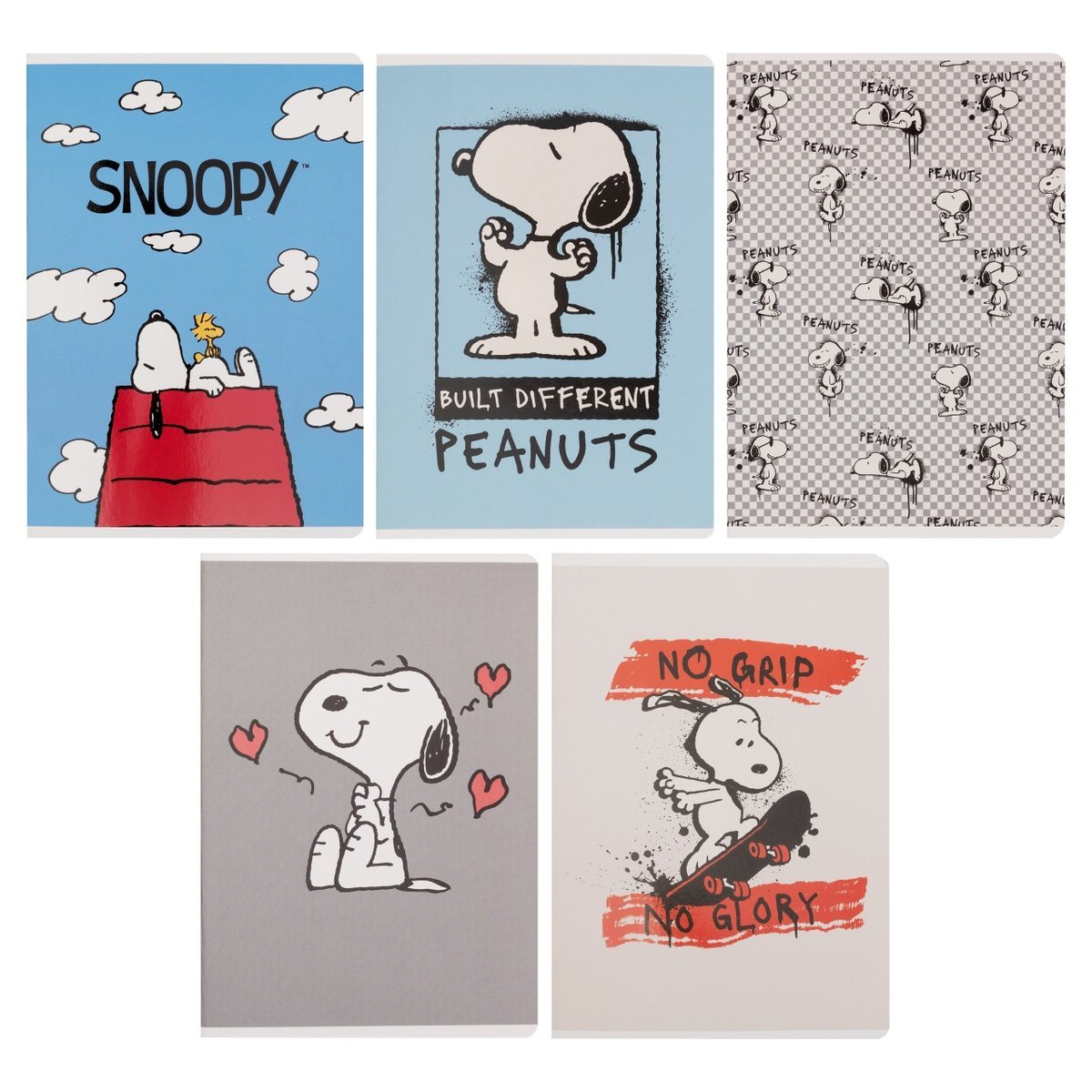 Zeszyt A5, 60 kartek, kratka, Snoopy