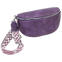 Saszetka Na Pas Biodrówka Nerka Średnia Jennifer Jones FIOLETOWA 3150 26 x 14 x 6 [cm] - Nerki - miniaturka - grafika 1