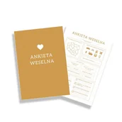Wesele i ślub - Ankiety weselne, kreatywna księga gości, 10 sztuk - miniaturka - grafika 1