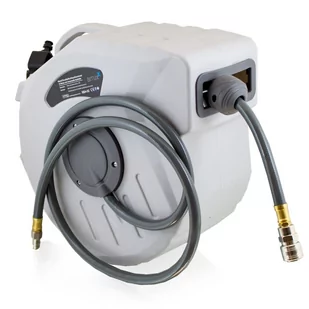 WĄŻ PNEUMATYCZNY DO SPRĘŻARKI AUTOMATYCZNY ZWIJAK 15M 1/4" - Przewody elektryczne - miniaturka - grafika 1