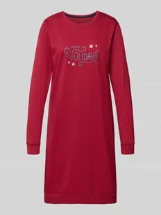 Koszula nocna o kroju relaxed fit z nadrukiem z motywem na całej powierzchni model ‘XMAS’ - Bielizna nocna Koszula nocna o kroju relaxed fit z nadrukiem z motywem na całej powierzchni model ‘XMAS’ - Bielizna nocna - miniaturka - grafika 1