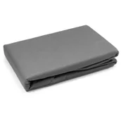 Prześcieradła - Łóżkoholicy Prześcieradło Bez Gumki Bolzano Grafit 200x220 - miniaturka - grafika 1