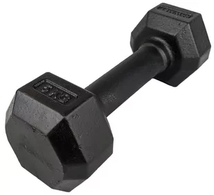 Hantla żeliwna Hex hexagonalna Kawmet 5kg - Hantle i ciężarki - miniaturka - grafika 1