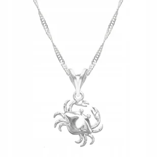 Łańcuszek srebrny naszyjnik 925 Krab Skorupiak - Łańcuszki - miniaturka - grafika 1