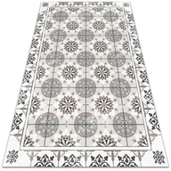 Dywany - Modny winylowy dywan Kwieciste koła 60x90 cm - miniaturka - grafika 1