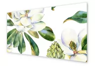 Dekoracje domu - Panel kuchenny HOMEPRINT Biała magnolia 100x50 cm - miniaturka - grafika 1