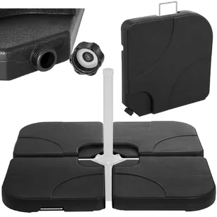 Uniprodo Podstawa pod parasol ogrodowy - 50 x 50 x 6 cm - 4 szt. - Parasole ogrodowe - miniaturka - grafika 1