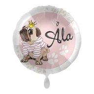 Balony i akcesoria - Balon imienny foliowy Ala okrągły pakowany 43 cm - miniaturka - grafika 1