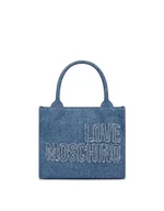 Torebki damskie - Love Moschino POLJC4244PP0MKM0750U, damska torba na ramię, ciemnoniebieska, ciemnoniebieski - miniaturka - grafika 1
