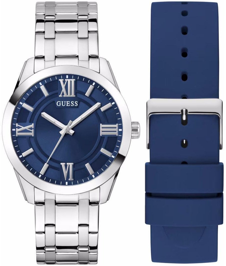 Zegarek Guess Zegarek męski Guess GW1008G1 srebrny
