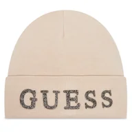 Czapki damskie - Czapka Guess AW5398 POL01 Beżowy - miniaturka - grafika 1