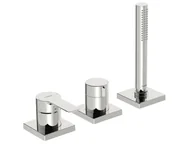 Baterie wannowe i prysznicowe - Hansa Ligna - 3-otworowa bateria na brzegu wanny, chrom 06439493 - miniaturka - grafika 1