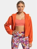 Bluzy damskie - Roxy Polar Wow Zip Up Jkt Plfl ERJPF03141 Pomarańczowy Regular Fit - miniaturka - grafika 1