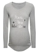 Bluzki damskie - Damska bluzka ciążowa szara Bellybutton Maternity, r.XL - miniaturka - grafika 1