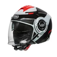 Kaski motocyklowe - PREMIER KASK COOL OPT 2, czarny/biały/czerwony, XL - miniaturka - grafika 1