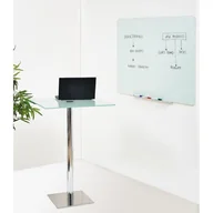 Tablice i flipcharty - Szklana tablica magnetyczna do ściany, biała, 1200 x 1500 mm - miniaturka - grafika 1
