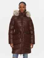 Kurtki damskie - Calvin Klein Kurtka puchowa K20K207071 Brązowy Regular Fit - miniaturka - grafika 1