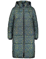 Płaszcze damskie - Samoon Damski płaszcz 150027-21523, niewełna, wzór Dark Star Fruit, 44 - miniaturka - grafika 1