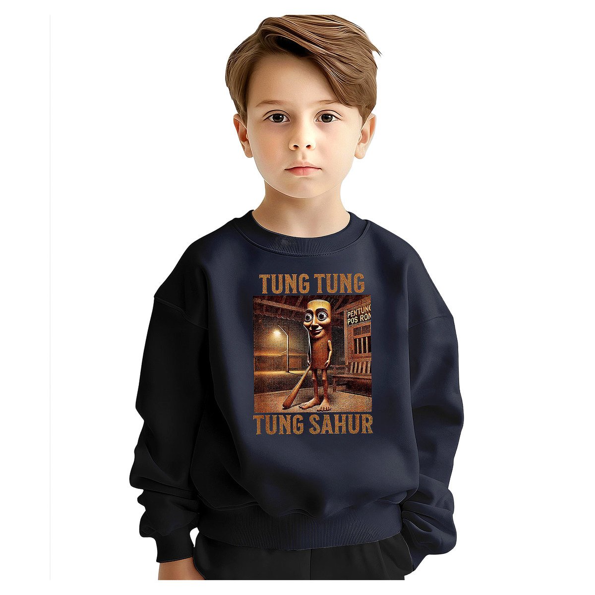 BLUZA DZIECIĘCA ITALIAN BRAINROT TUNG SAHUR 146-152 DLA CHŁOPCA DZIEWCZYNKI