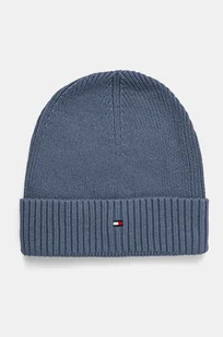 Tommy Hilfiger czapka z domieszką kaszmiru kolor niebieski  AM0AM12796 - Czapki męskie - miniaturka - grafika 1