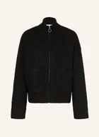 Swetry damskie - Selected Femme Kardigan Z Dodatkiem Alpaki schwarz - miniaturka - grafika 1