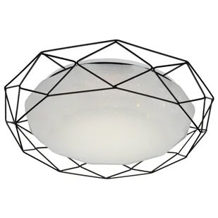 Sufitowa lampa druciana Sven LED 24W efekt gwiazd czarna biała - Lampy sufitowe - miniaturka - grafika 1
