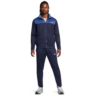 Męski dres komplet Under Armour UA Emea Tracksuit Novelty - granatowy - UNDER ARMOUR - Spodnie sportowe męskie - miniaturka - grafika 1