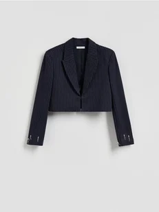Reserved - Krótka marynarka z aplikacjami - granatowy - Marynarki i żakiety damskie - miniaturka - grafika 1
