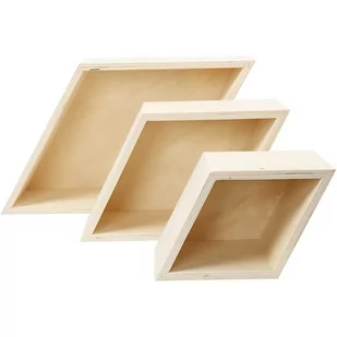 Creativ Company A S Pudełka, Romby, 3 sztuki - Decoupage - miniaturka - grafika 1