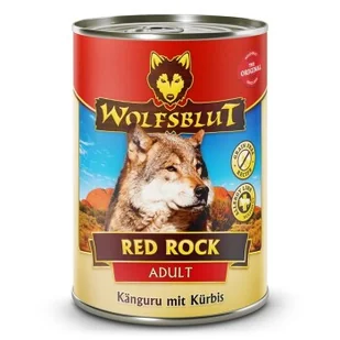 WOLFSBLUT Adult Red Rock - Kangur z dynią - 6x395g - Mokra karma dla psów WOLFSBLUT Adult Red Rock - Kangur z dynią - 6x395g - Mokra karma dla psów - miniaturka - grafika 1