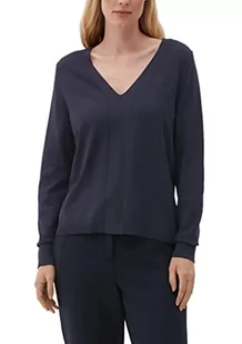 s.Oliver BLACK LABEL Damski sweter z dzianiny, niebieski, 44 - Swetry damskie - miniaturka - grafika 1