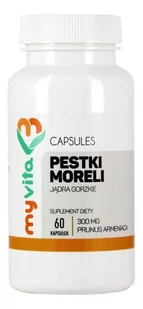 MyVita Pestki moreli 300mg 60 kapsułek - Suplementy naturalne - miniaturka - grafika 1
