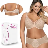 Biustonosze - ﻿Biustonosz Ava 1824 miękki SOFT 80D beż beżowy - miniaturka - grafika 1